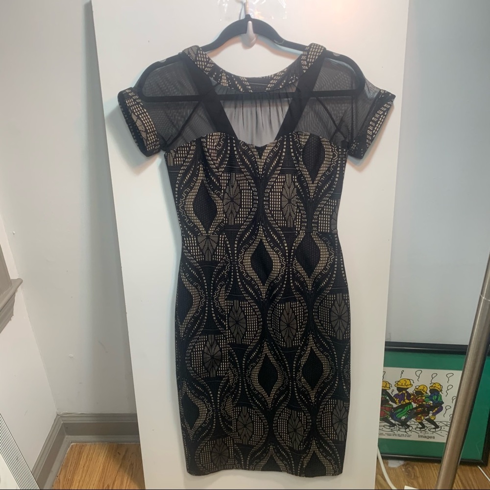 Faux Lace A line dress